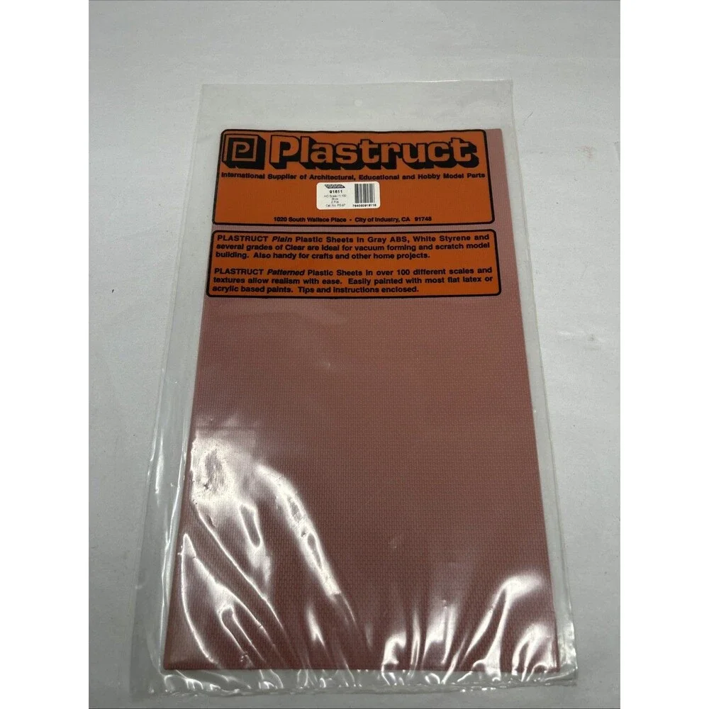 Plastruct 91611 HO Scale 1:100 Red Brick New Sealed